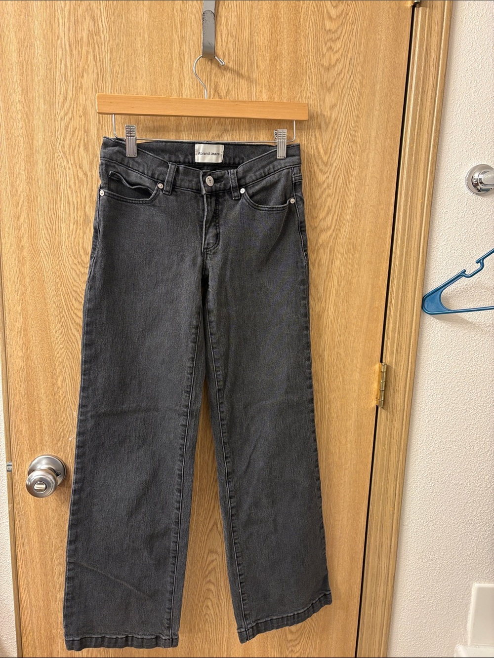 Abrand Women’s Black Jeans - 99 low and wide